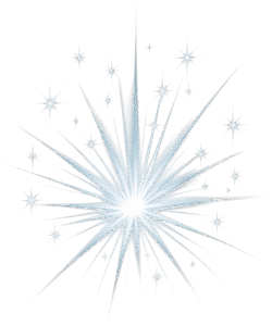 Crystal Light Burst Overlay PNG with transparent background for glowing highlights and radiant design effects