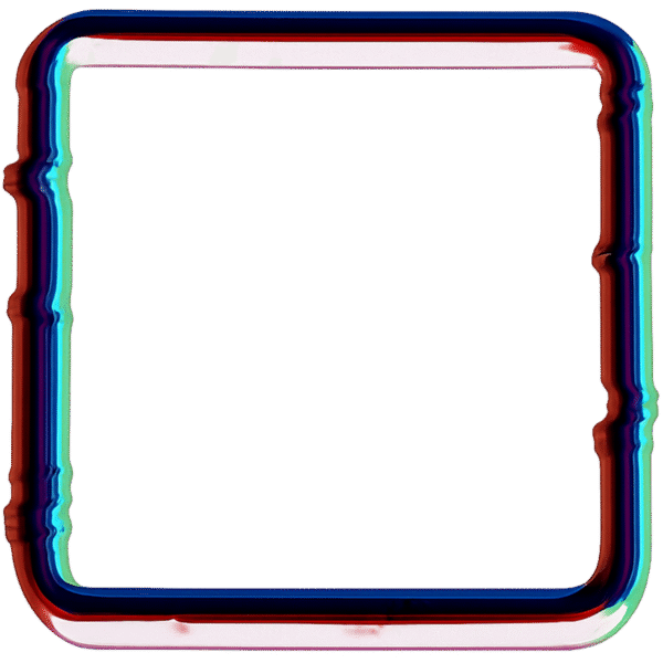 Glitch Frame Transparent PNG – Free Download for Editing & Design
