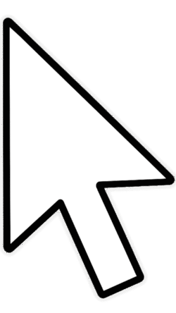 Minimal arrow pointer transparent PNG for digital design and UI projects