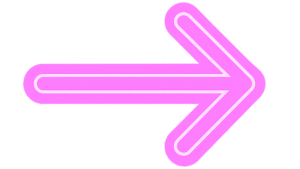 Neon glowing arrow transparent PNG for digital design and creative projects