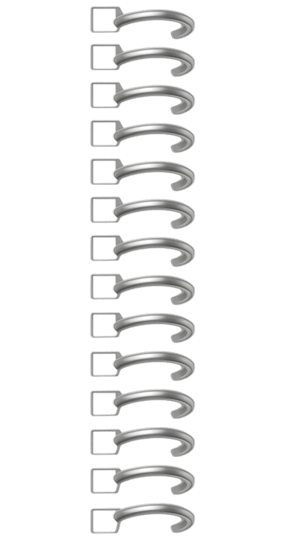 Notebook spiral binding transparent PNG for creative design and digital projects