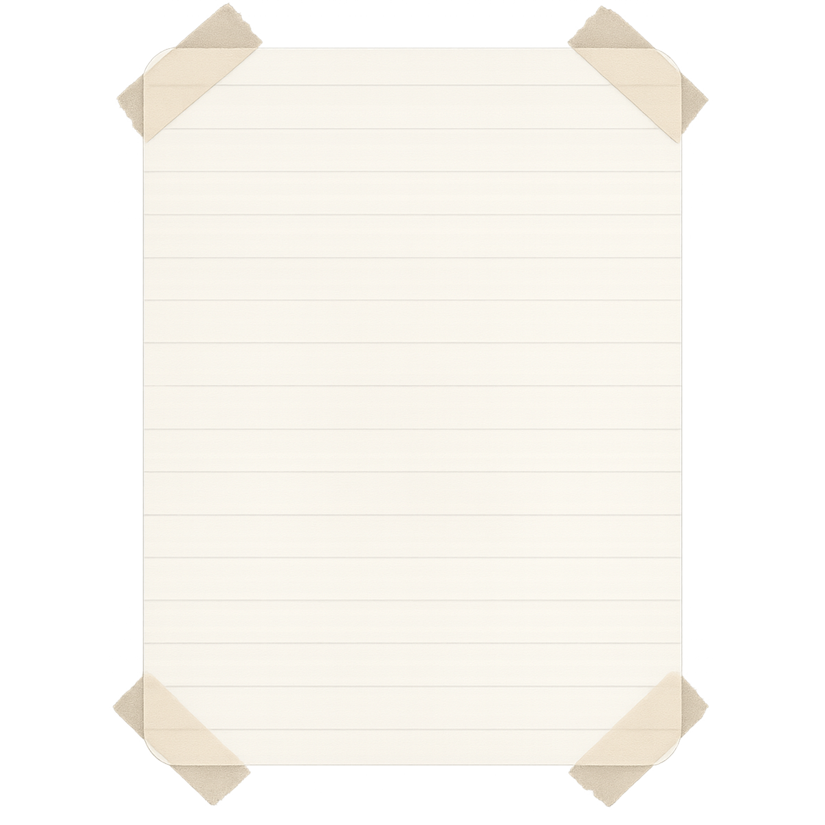 Notebook sticker frame transparent PNG for creative design and digital projects
