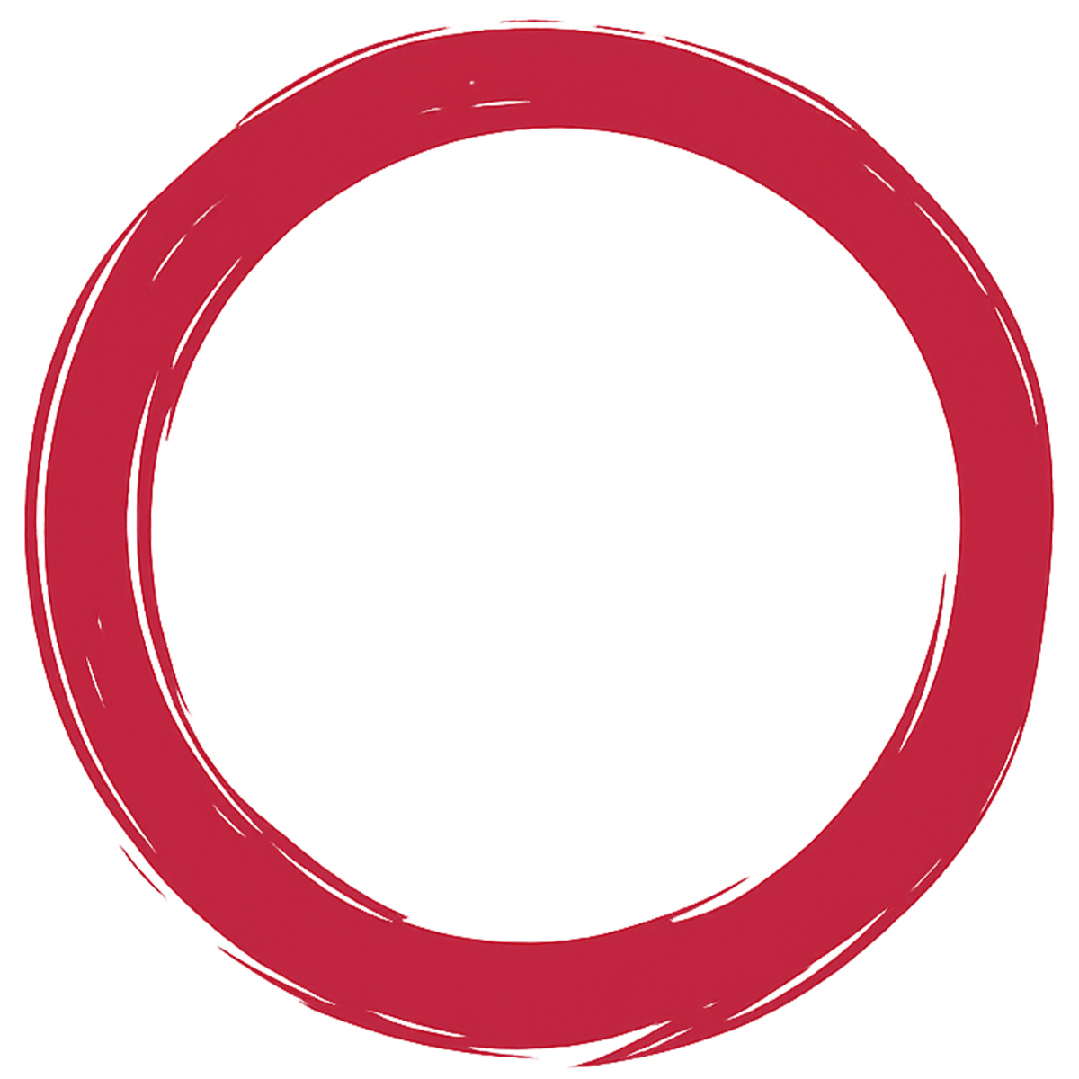 Paint stroke circle transparent PNG for creative design and digital artwork