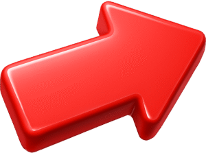 Red arrow transparent PNG for digital design, presentations, and creative projects