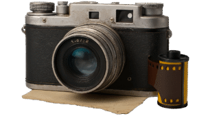 Vintage Camera Transparent PNG – Free Download for Design and Editing
