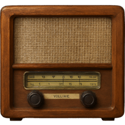 Vintage Radio Transparent PNG – Free Download for Design and Editing