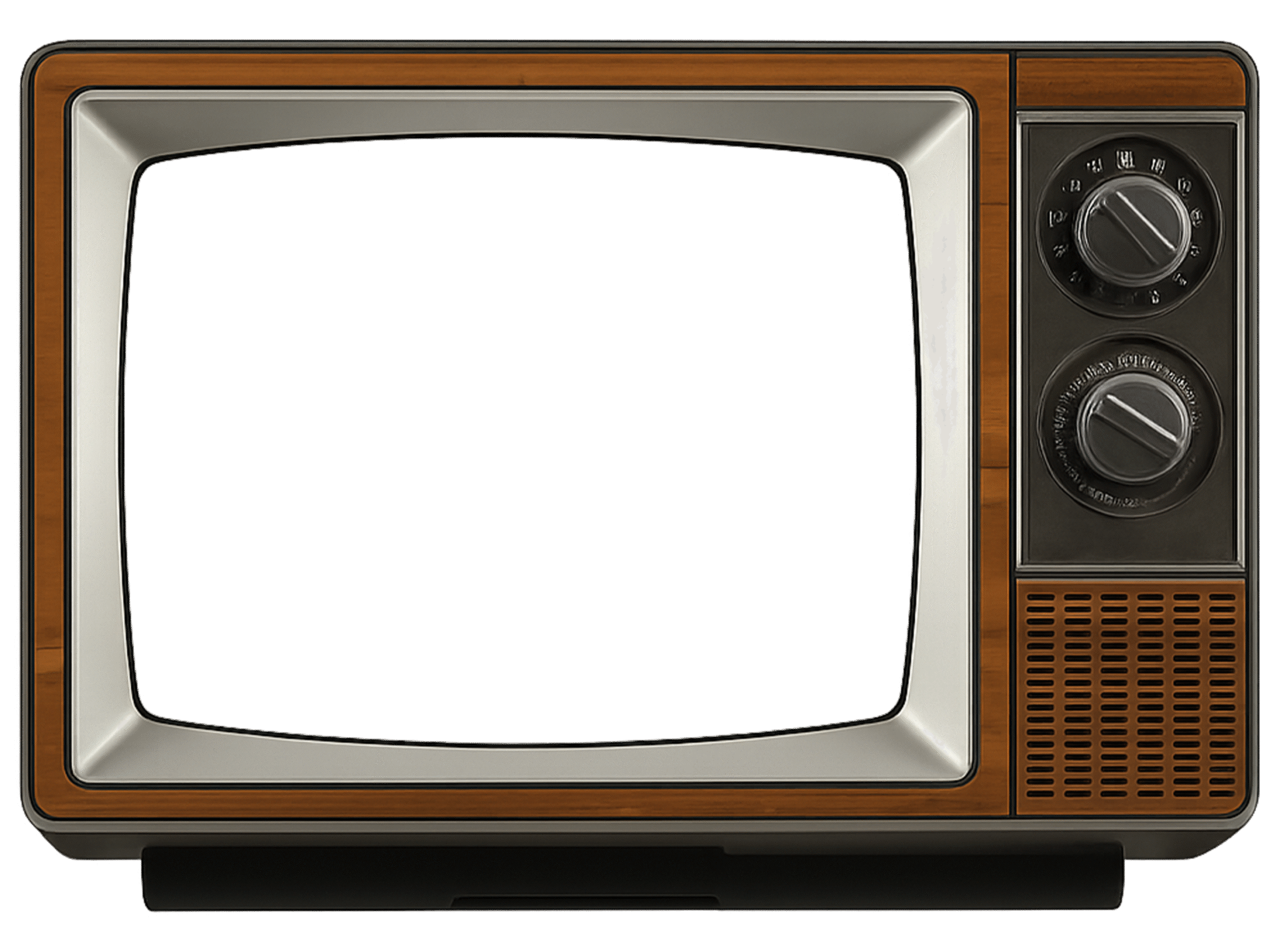 Vintage TV Frame transparent PNG free download for retro designs