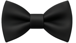 Black Bow Tie Transparent PNG – Free Download for Design and Editing