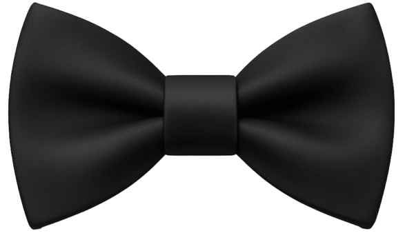 Black Bow Tie Transparent PNG – Free Download for Design and Editing