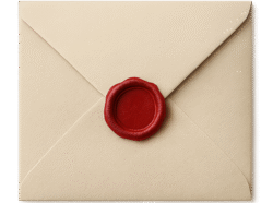 Closed envelope transparent PNG for digital design, stationery, and communication projects