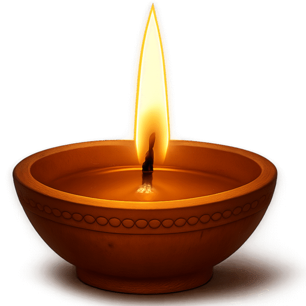 Diya PNG transparent free download for festive designs and decorations