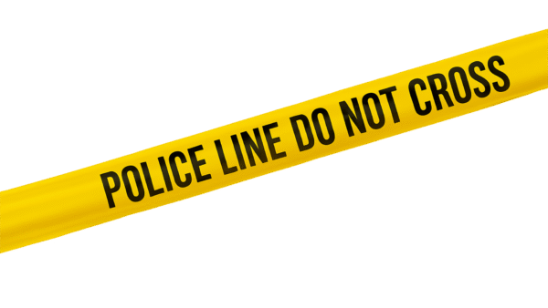 Do Not Cross realistic police tape PNG with transparent background for crime scene overlays and warning designs