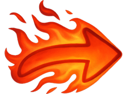 Fire Arrow Transparent PNG – Free Burning Arrow Effect for Video Editing & Graphic Design