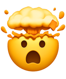 Funny Exploding Emoji Transparent PNG – Free Meme Overlay for Video Editing & Graphic Design