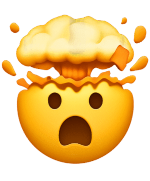 Funny Exploding Emoji Transparent PNG – Free Meme Overlay for Video Editing & Graphic Design