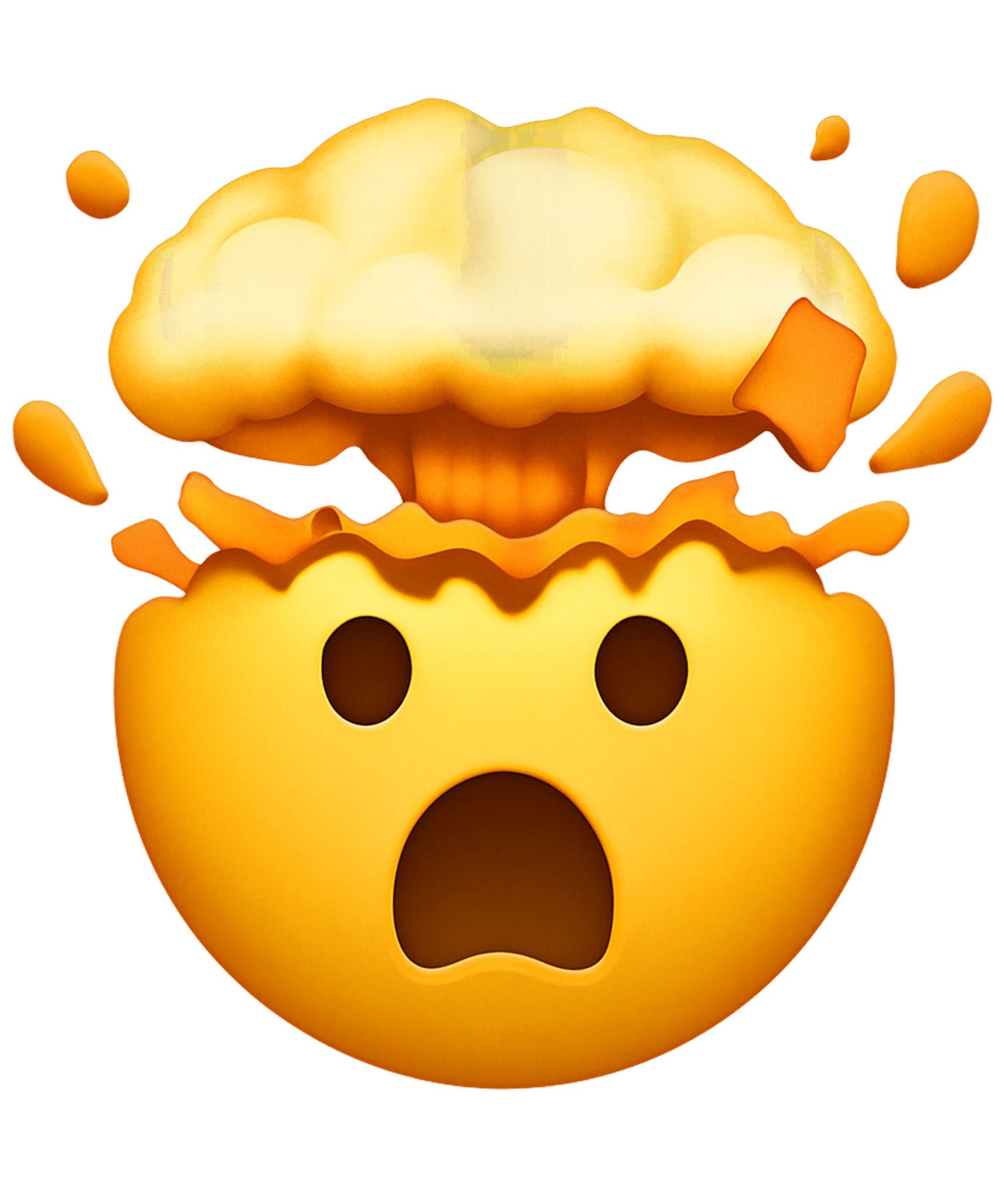Funny Exploding Emoji Transparent PNG – Free Meme Overlay for Video Editing & Graphic Design