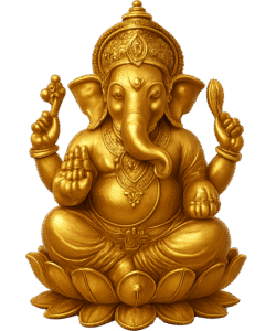 Ganesh Idol Transparent PNG – Free Hindu God Overlay for Graphic Design & Digital Art