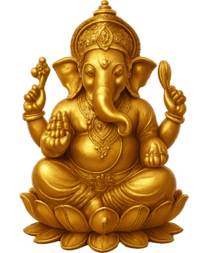 Ganesh Idol Transparent PNG – Free Hindu God Overlay for Graphic Design & Digital Art