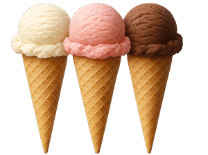 Ice creams transparent PNG free download for desserts and creative designs
