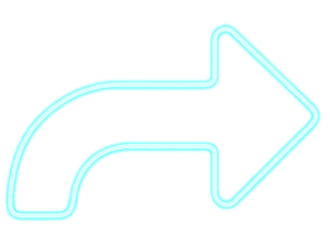 Neon arrow transparent PNG for digital design and creative projects