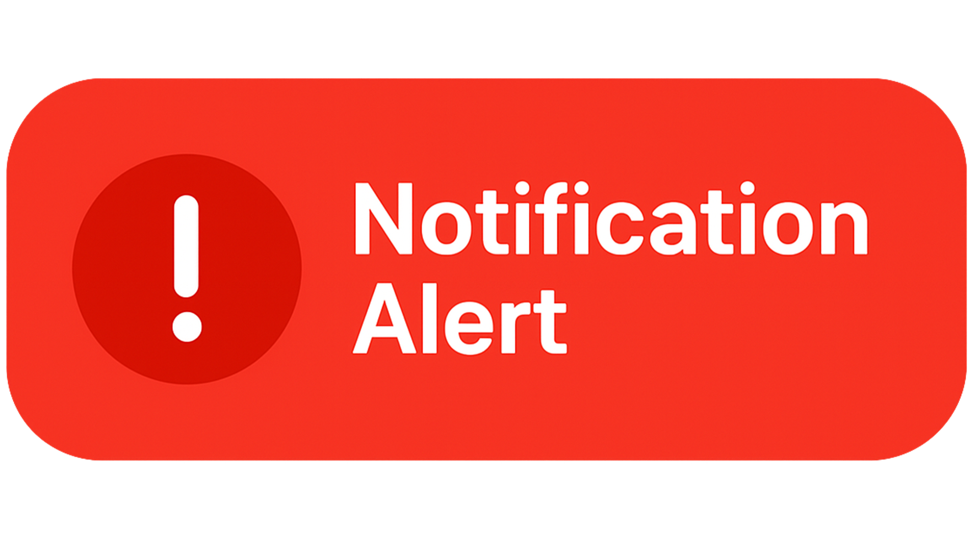 Notification alert transparent PNG for digital design and UI projects