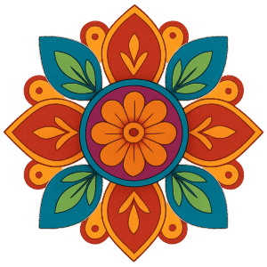 Rangoli Transparent PNG – Free Download for Design & Editing