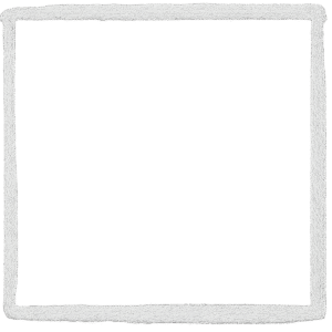 Rough chalk frame PNG with transparent background for hand-drawn sketch and creative borders
