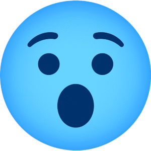 Shock Blue Emoji Transparent PNG – Free Download