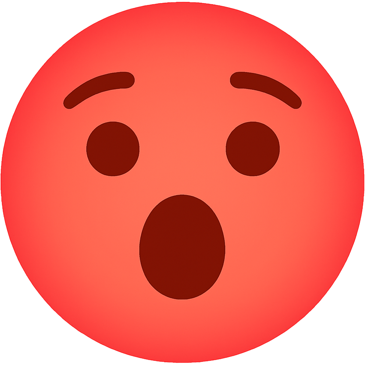 Shocking Red Emoji Transparent PNG – Free Download