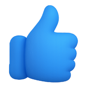 Thumbs-Up Emoji Transparent PNG – Free Reaction Overlay for Video Editing & Graphic Design