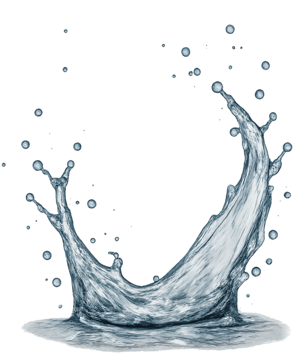 Water Splash Realistic Transparent PNG – Free Download for Editing and Design