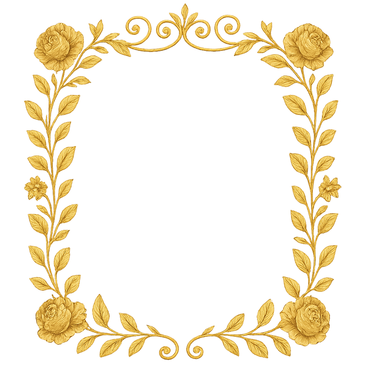 Wedding Invitation Border Transparent PNG – Free Download for Editing and Design