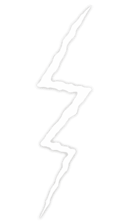 White lightning crack PNG with transparent background for energy and impact effects