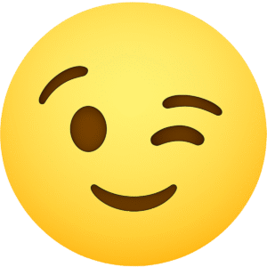 Winking emoji transparent PNG free download