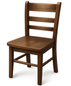 Wooden Chair Transparent PNG – Free Download for Design and Editing