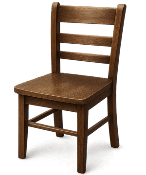 Wooden Chair Transparent PNG – Free Download for Design and Editing