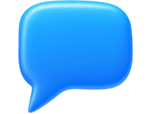 3D chat bubble PNG transparent free download