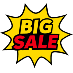 Big sale text PNG transparent free download