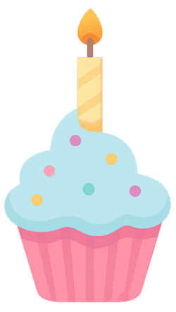 Birthday Cupcake PNG – Transparent Background Birthday cupcake PNG transparent background