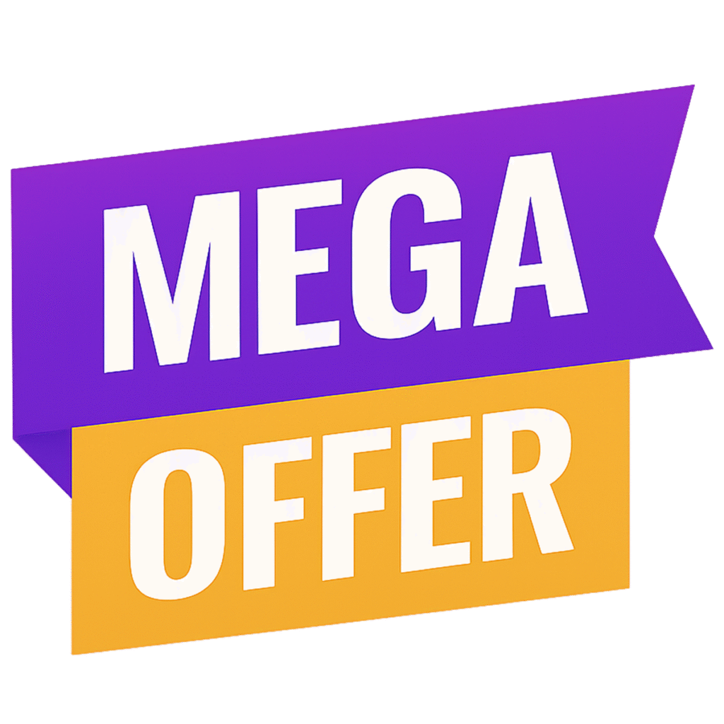 Mega Offer Ribbon PNG 100% Free Download | Transparent Background