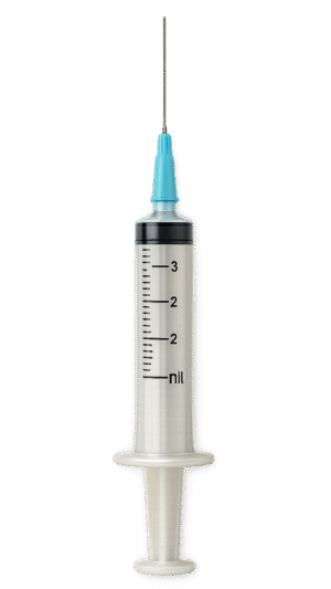Syringe with needle PNG transparent background