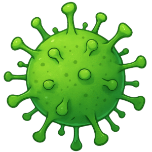 Virus microbe PNG transparent free download