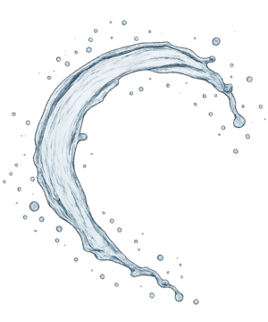Water splash transparent PNG