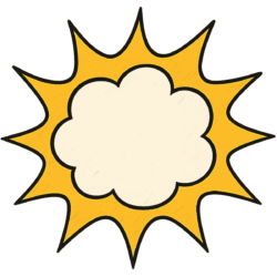 Explosion bubble PNG transparent free download