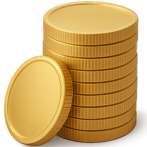 Gold coin PNG transparent free download
