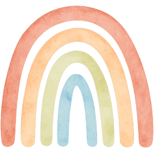 Watercolour rainbow PNG transparent free download