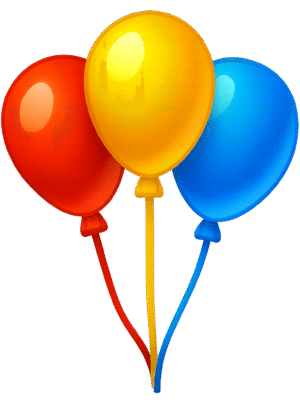 Balloon Emoji PNG Transparent Background Free Download | DehraFlicks Balloon emoji PNG transparent background for party designs, celebration posts, and festive graphics