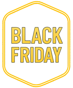 Black Friday PNG transparent background for sale banners, promotional posters, and marketing designs