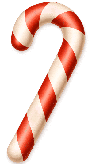 Candy Cane PNG transparent background for Christmas decorations, festive posters, and holiday edits