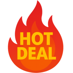Hot Deal PNG transparent background for sale banners, promotions, and marketing designs
